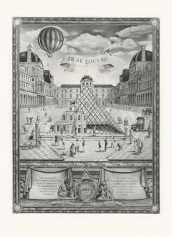 Estampe JR au Louvre 2016 Paris Et Le Louvre|Créations Contemporaines