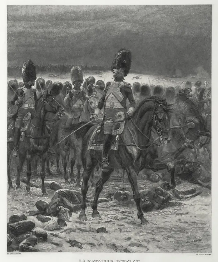 Estampe La bataille d'Eylau - Édouard Detaille