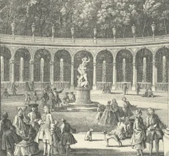 Sale Estampe La Colonnade des jardins de Versailles - Jacques Rigaud Personnages Et Évènements Historiques
