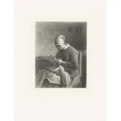 Best Estampe La Couseuse - Pierre Gustave Taverne Chefs D'Œuvre Des Musées