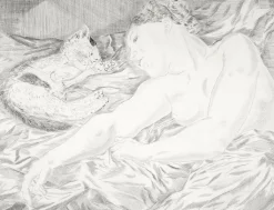Online Estampe La femme au chat - Foujita Art Moderne