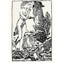 Estampe La jeune fille et la mort II - Jean-Pierre Pincemin