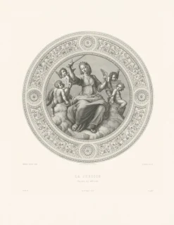 Outlet Estampe La justice - Raphaël Chefs D'Œuvre Des Musées