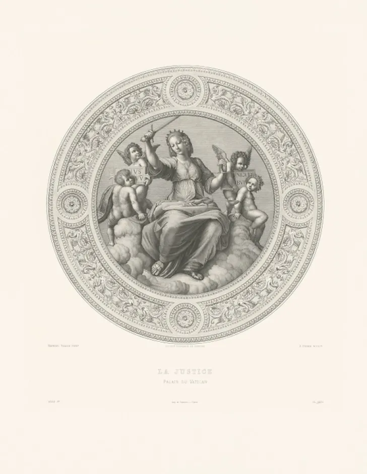 Outlet Estampe La justice - Raphaël Chefs D'Œuvre Des Musées