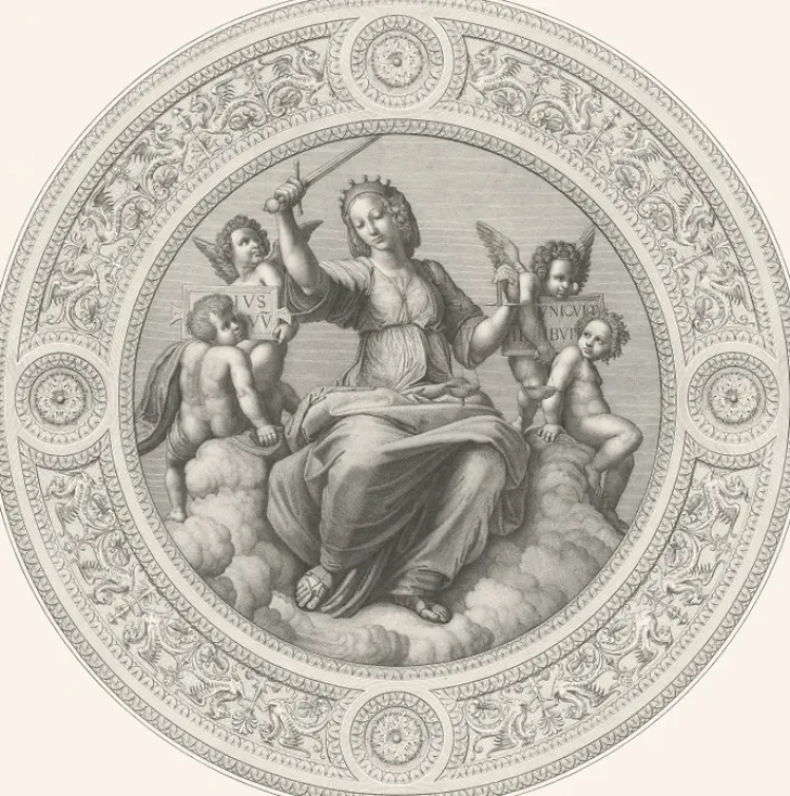 Outlet Estampe La justice - Raphaël Chefs D'Œuvre Des Musées