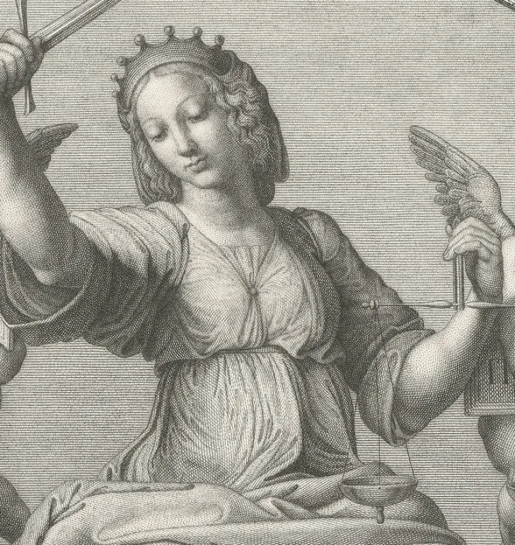 Outlet Estampe La justice - Raphaël Chefs D'Œuvre Des Musées