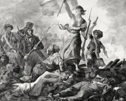 Clearance Estampe La Liberté guidant le peuple, 28 juillet 1830 - Eugène Delacroix Chefs D'Œuvre Des Musées|Personnages Et Évènements Historiques