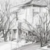 Estampe La Maison de Jacques Villon - Germaine de Coster