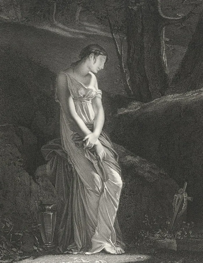 Estampe La mère infortunée - Constance Mayer