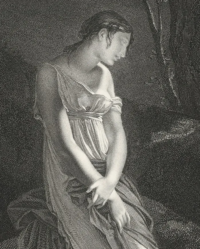 Estampe La mère infortunée - Constance Mayer