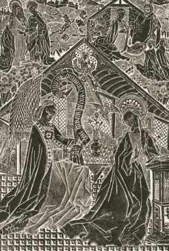 Estampe L'Annonciation - Le Maître au criblé