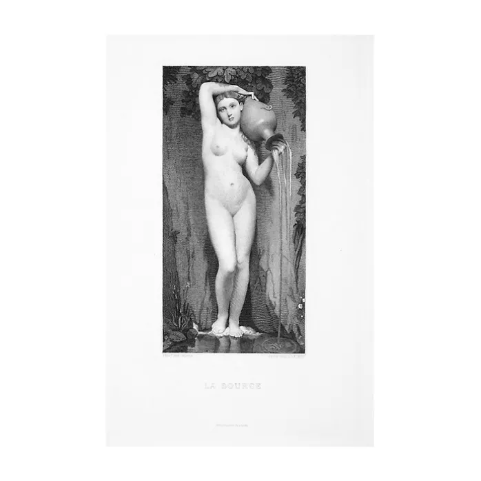 Estampe La source - Jean-Auguste-Dominique Ingres