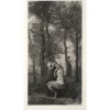 Estampe La toilette - Corot