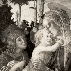 Estampe La Vierge, l'enfant Jésus et Saint Jean - Botticelli