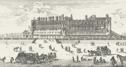 Estampe Le château de Saint-Germain-en Laye, en 1658 - Israël Silvestre