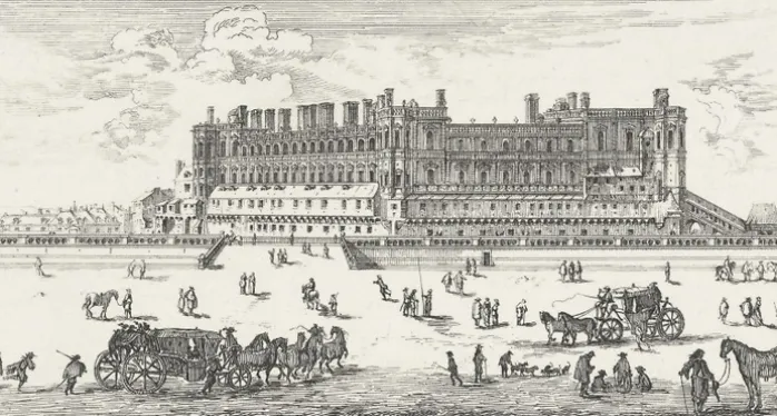 Estampe Le château de Saint-Germain-en Laye, en 1658 - Israël Silvestre