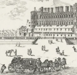 Estampe Le château de Saint-Germain-en Laye, en 1658 - Israël Silvestre