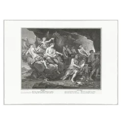 Outlet Estampe Le Feu : Vénus demande à Vulcain de forger des armes Chefs D'Œuvre Des Musées