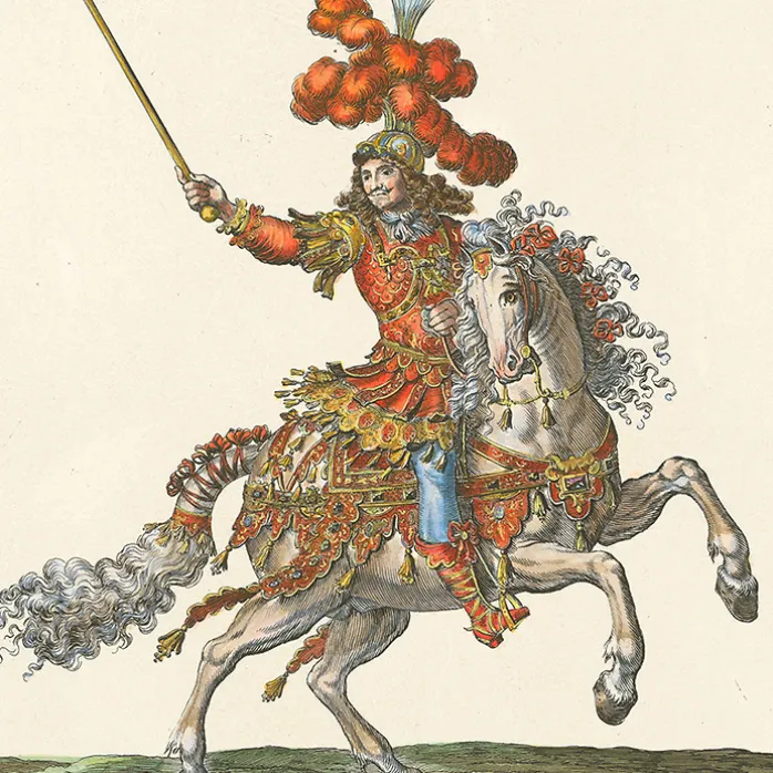 Estampe Le maréchal de grammont en costume de maréchal de camp général