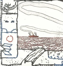 Estampe Le pinceau voyageur - Pierre Alechinsky Créations Contemporaines