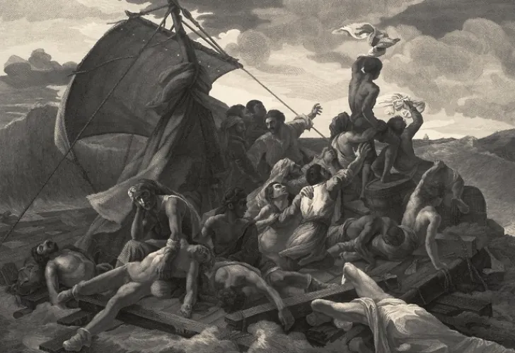 Hot Estampe Le radeau de la Méduse - Géricault Chefs D'Œuvre Des Musées