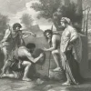 Estampe Les bergers d'Arcadie - Nicolas Poussin