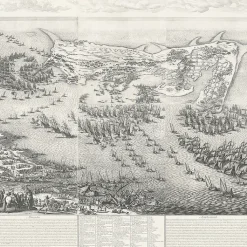 Online Estampe Le siège de l'île de Ré, en 1627 - Jacques Callot Personnages Et Évènements Historiques