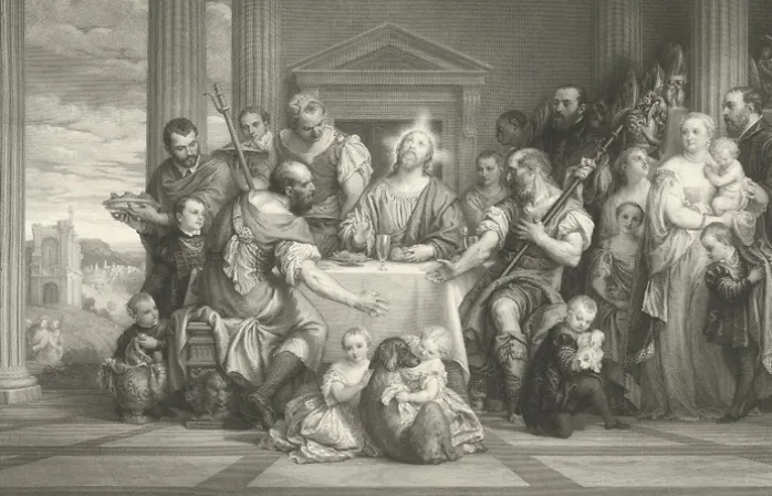 Estampe Les Pelerins d'Emmaus - Véronèse