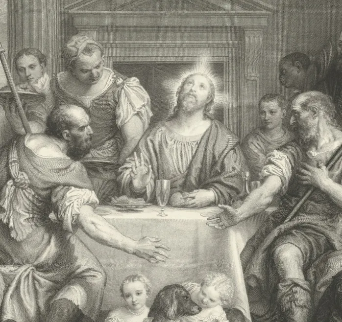 Estampe Les Pelerins d'Emmaus - Véronèse