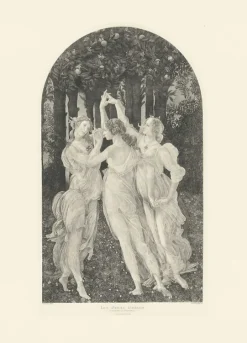 Estampe Les Trois Grâces - Botticelli