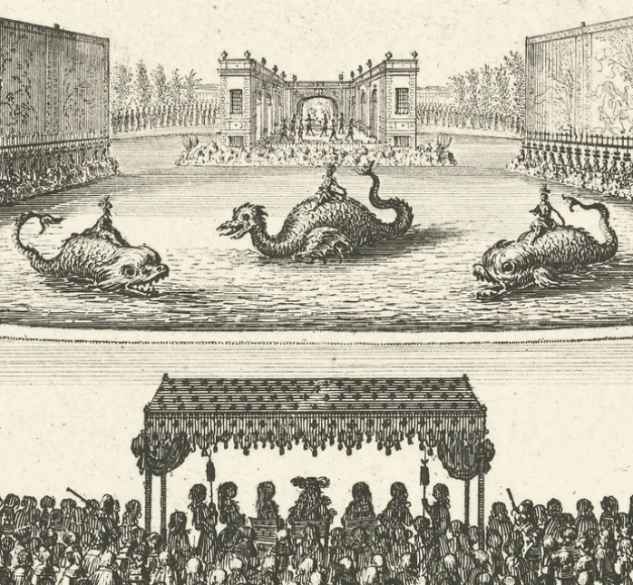 Estampe L'Ile d'Alcine et son palais enchanté - Israël Silvestre