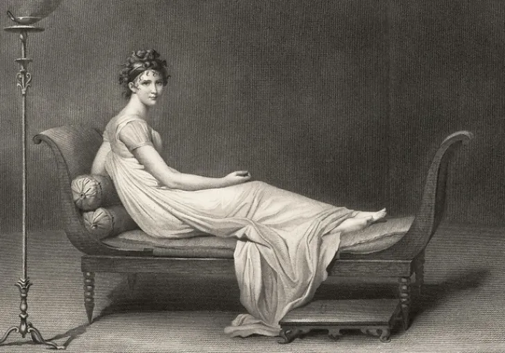 Hot Estampe Madame Récamier - Jacques-Louis David Chefs D'Œuvre Des Musées