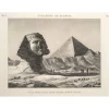 Estampe Memphis. Vue du Sphinx et de la grande pyramide, prise du sud-est