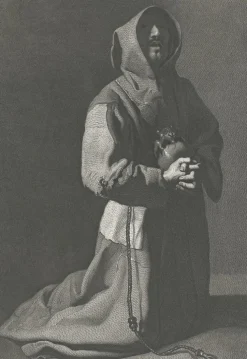 Best Estampe Moine agenouillé et priant - Zurbarán Chefs D'Œuvre Des Musées