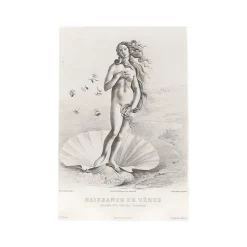 Estampe Naissance de Vénus, Fragment - Botticelli