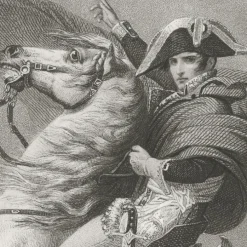 Estampe Napoléon Bonaparte, Premier consul, passe les Alpes, en mai 1800 - Jacques-Louis David