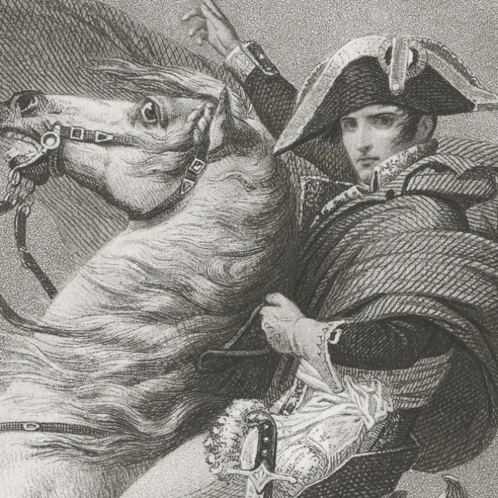 Estampe Napoléon Bonaparte, Premier consul, passe les Alpes, en mai 1800 - Jacques-Louis David