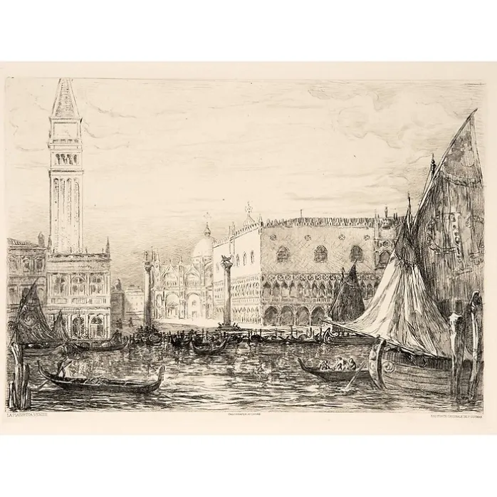 Estampe Palais des Doges à Venise - Pierre Gusman