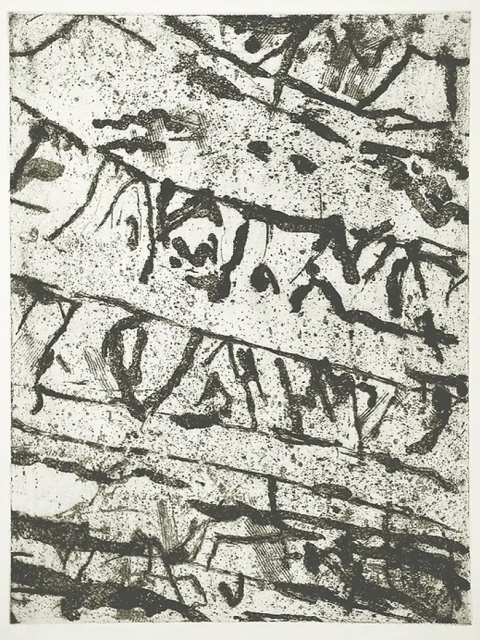 Estampe Palimpseste sumérien - Georges Noël