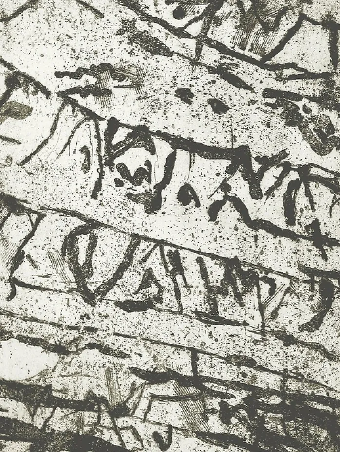 Estampe Palimpseste sumérien - Georges Noël