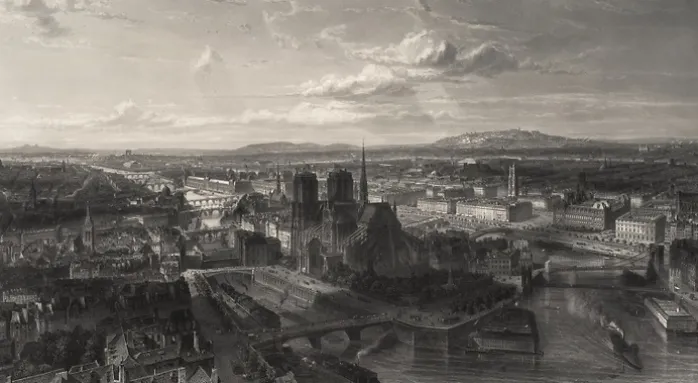 Estampe Paris en 1860 - Edouard Willmann