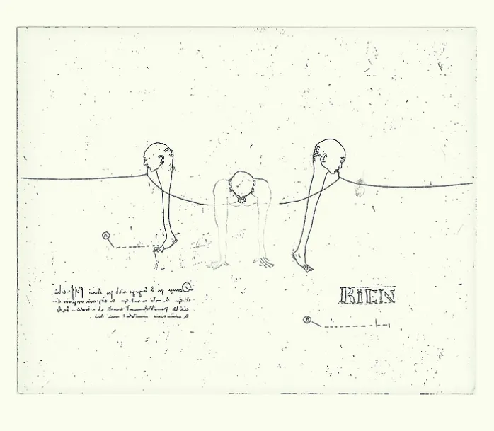 Estampe Philippe Favier - Fil de rien, 2000 -