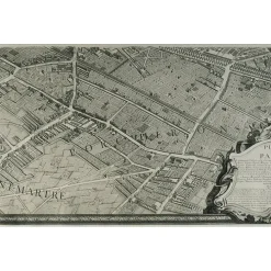 Estampe Plan Turgot - Planche n° 18 - Porcherons