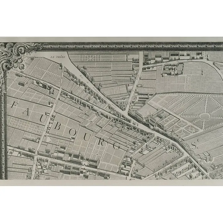 Clearance Estampe Plan Turgot - Planche n° 1 - Partie du faubourg Saint-Antoine Architecture Et Villes