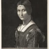Best Estampe Portrait de femme, dite La belle ferronnière - De Vinci Chefs D'Œuvre Des Musées