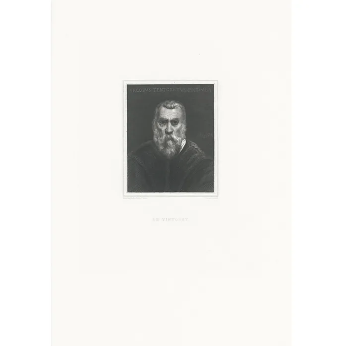 Estampe Portrait de Giacomo Robusti, dit "Le Tintoret"