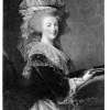 Estampe Portrait de Marie-Antoinette, en buste - Elisabeth Vigée Le Brun