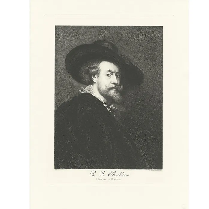 Estampe Portrait de Rubens
