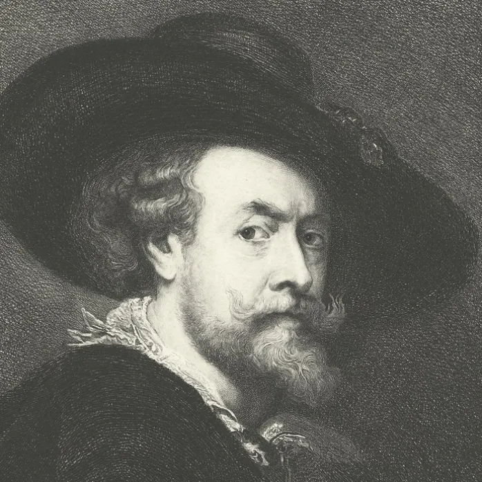 Estampe Portrait de Rubens