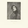 Estampe Portrait d'Eugène Delacroix